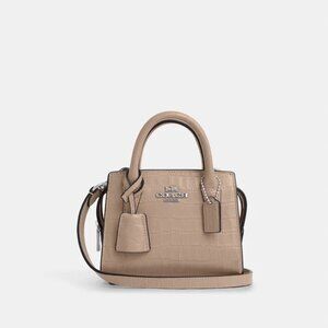 Coach Andrea Mini Carryall — Stone — New Without Tags